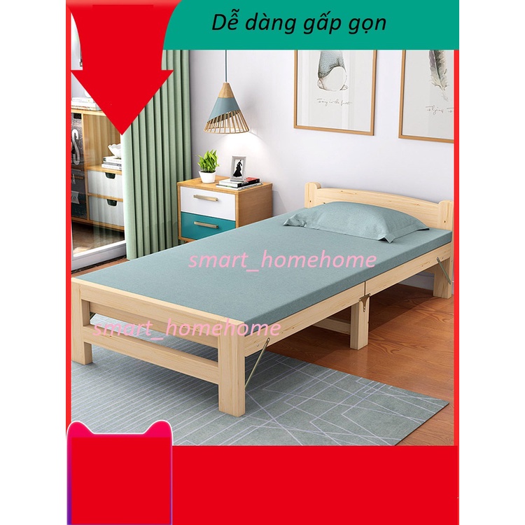 Giường gấp đủ kích thước cho người độc thân nghỉ trưa, giường ngủ trưa đơn giản hộ gia đình nhỏ smart_homehome RE0555