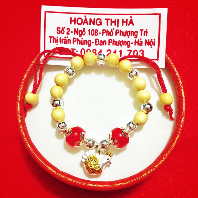  Vòng dâu giáp gà xi vàng