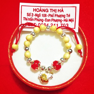 Vòng dâu giáp gà xi vàng