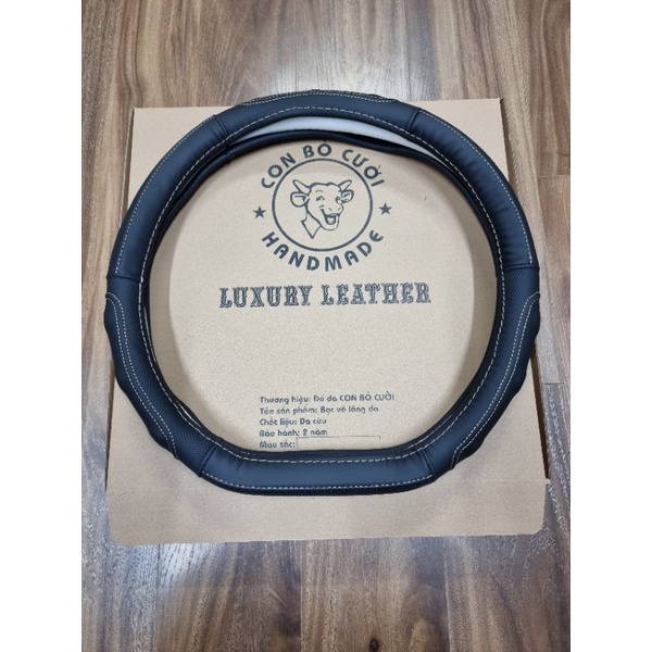 Dcut - Bọc vô lăng tay lái ô tô dcut một đầu size 38cm - Da Thật Cao Cấp - Giá tận xưởng - Bảo hành 2 năm.