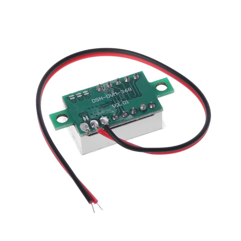 Vôn kế kỹ thuật số DC 4.5-30V nối 2 dây tích hợp màn hình LED màu đỏ cỡ 0.36"