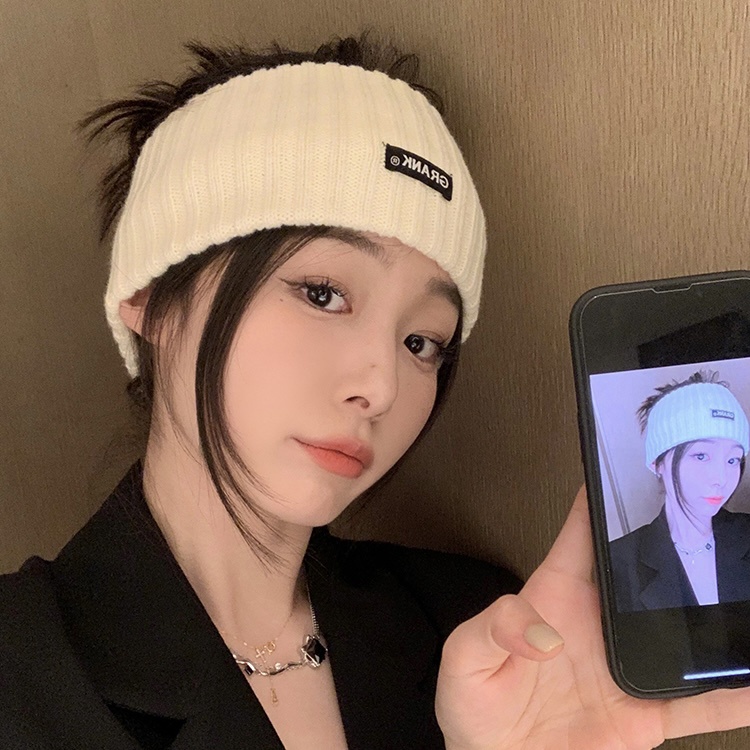 Băng đô MU GUA ZHI PIN dệt kim có 3 màu đen/xám/be