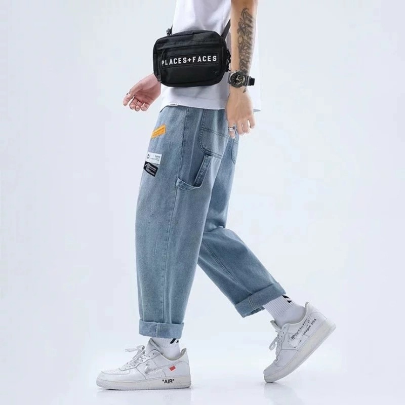 Quần jean ống suông phong cách hiphop cá tính cho nam size 3xl