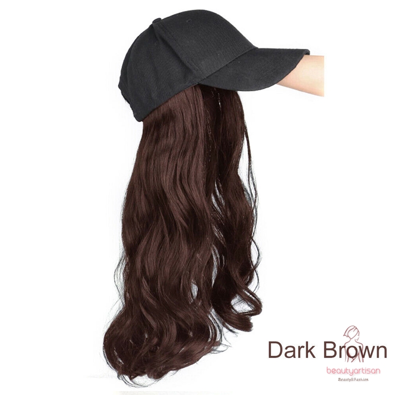 Mũ tóc giả dài gợn sóng thời trang cho nữ