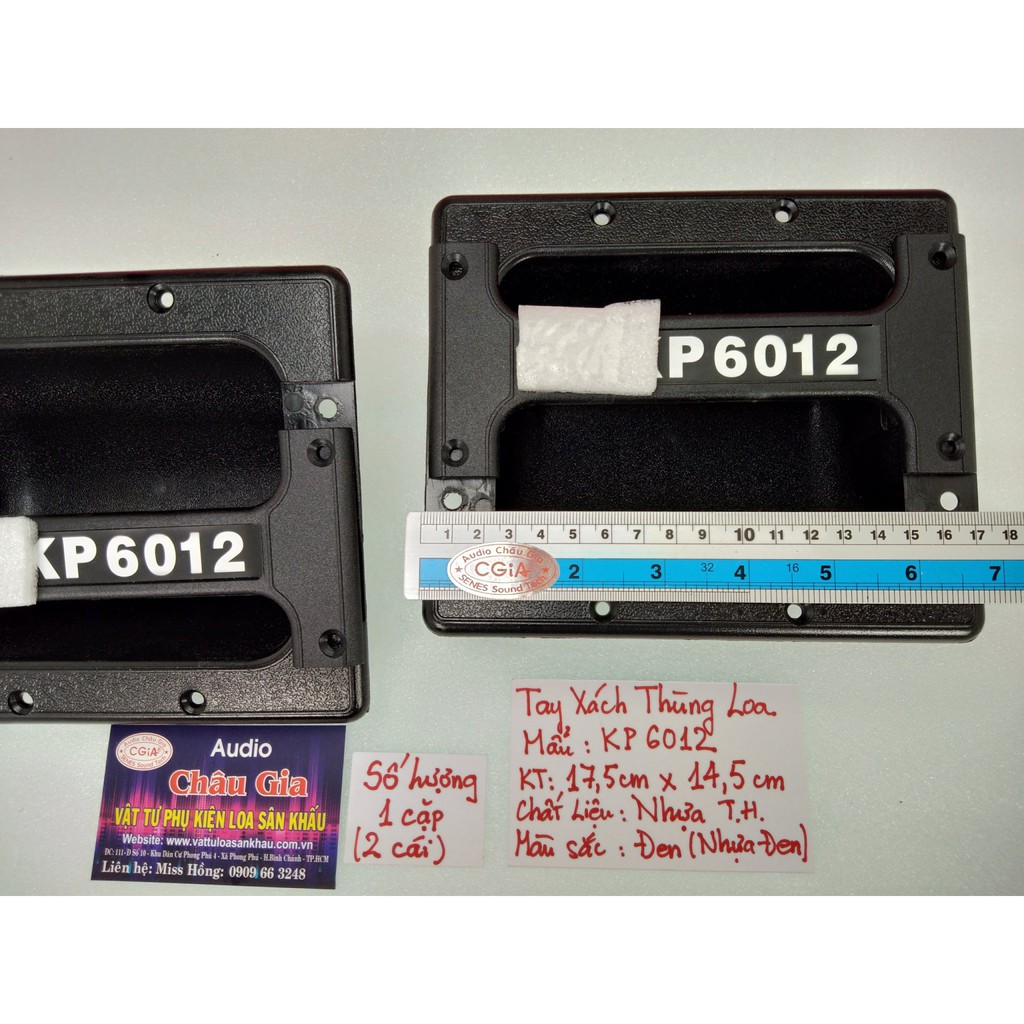 Tay xách thùng loa 6012 nhựa 2 cái Audio Châu Gia