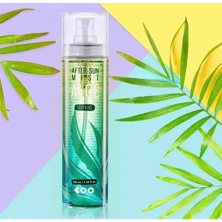 Xịt khoáng dưỡng ẩm lô hội, dưa hấu Hàn Quốc Dearboo Aloe, Watermelon After-Sun Mist 100ml