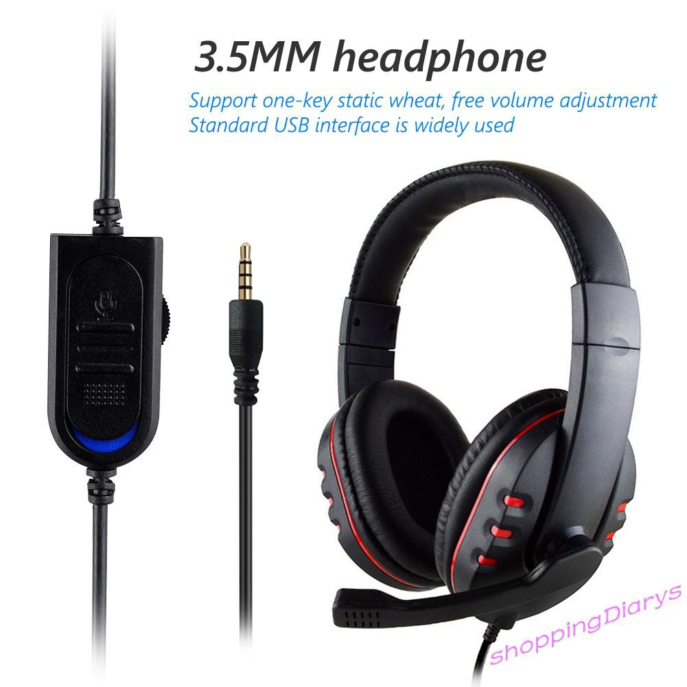 Tai Nghe Gaming Có Dây Kích Thước 3.5mm Kèm Mic Dành Cho Ps4 Xbox One Pc