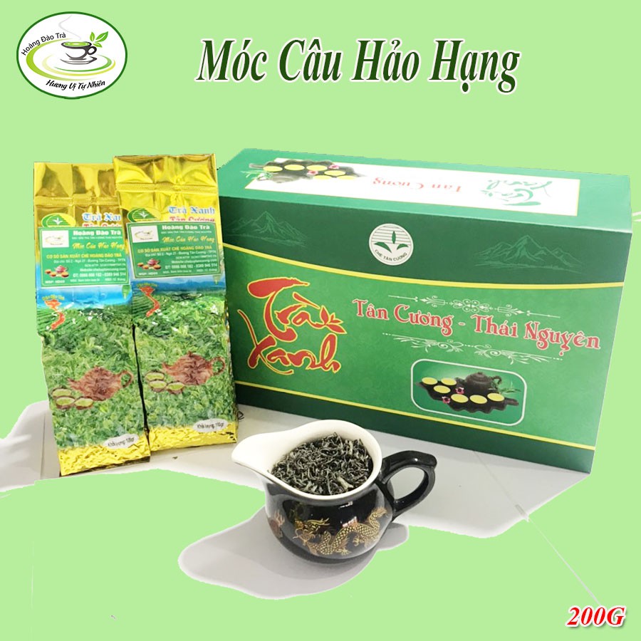 Trà Móc Câu Hảo Hạng 200g (Trà Tân Cương Thái Nguyên) - Hoàng Đào Trà