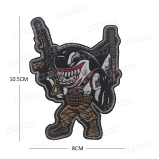 Patch_velcro cá mập chiến binh