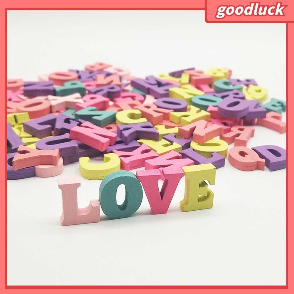 Bộ 100 miếng gỗ hình chữ cái và chữ số