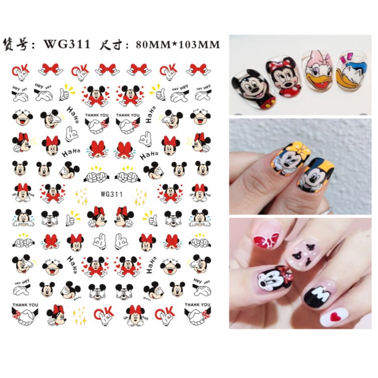 sticker doremon, mickey hoạt hình