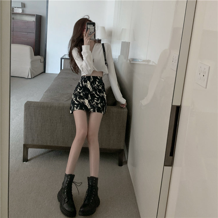 Chân Váy Ngắn Xiaozhainv Không Hở Lưng Cao Dáng Chữ A Kiểu Nhuộm Màu Phong Cách Hàn Quốc Quyến Rũ | BigBuy360 - bigbuy360.vn