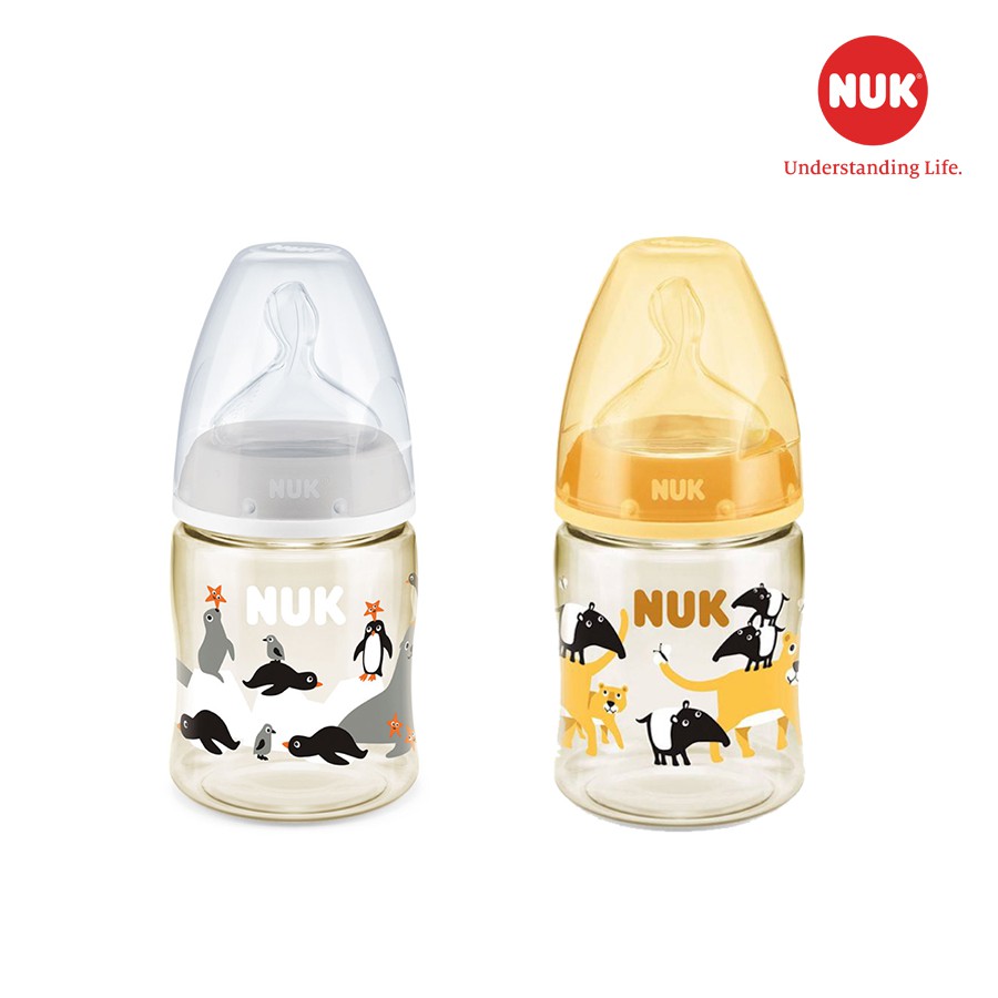 Bình sữa NUK Premium Choice nhựa PPSU núm ti S1-M 150ml