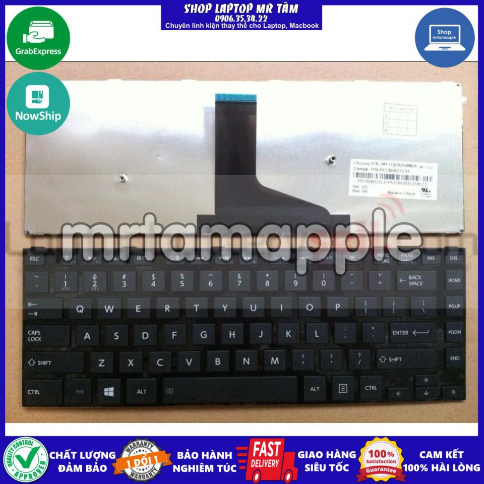 (KEYBOARD) BÀN PHÍM LAPTOP TOSHIBA L40-A dùng cho Satellite L40-A, C40-A, S40T