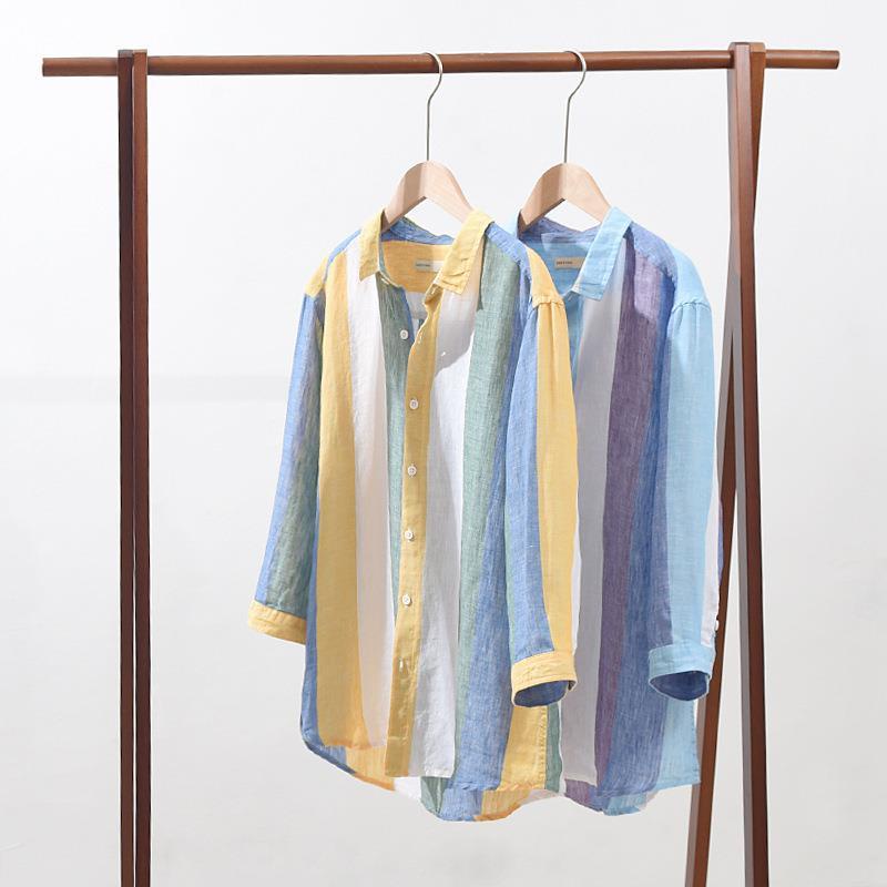 Áo Sơ Mi Nam Tay Ngắn Màu Trơn Thời Trang