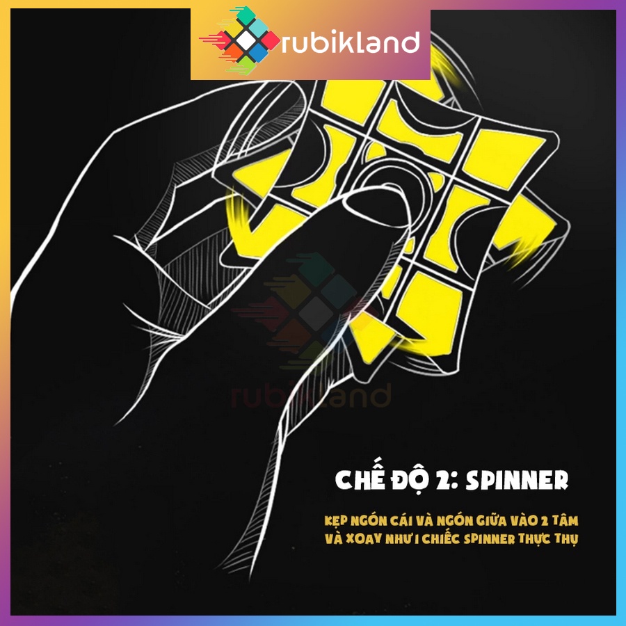 Rubik 1x3x3 QiYi Spinner D-FantiX Fidget Spinner Rubic Biến Thể MoFangGe Đồ Chơi Trí Tuệ Trẻ Em