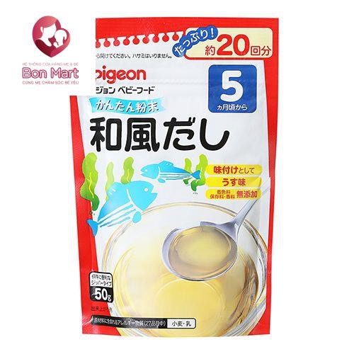 Bột nêm Dashi cá bào rong biển Pigeon 50g 5M+