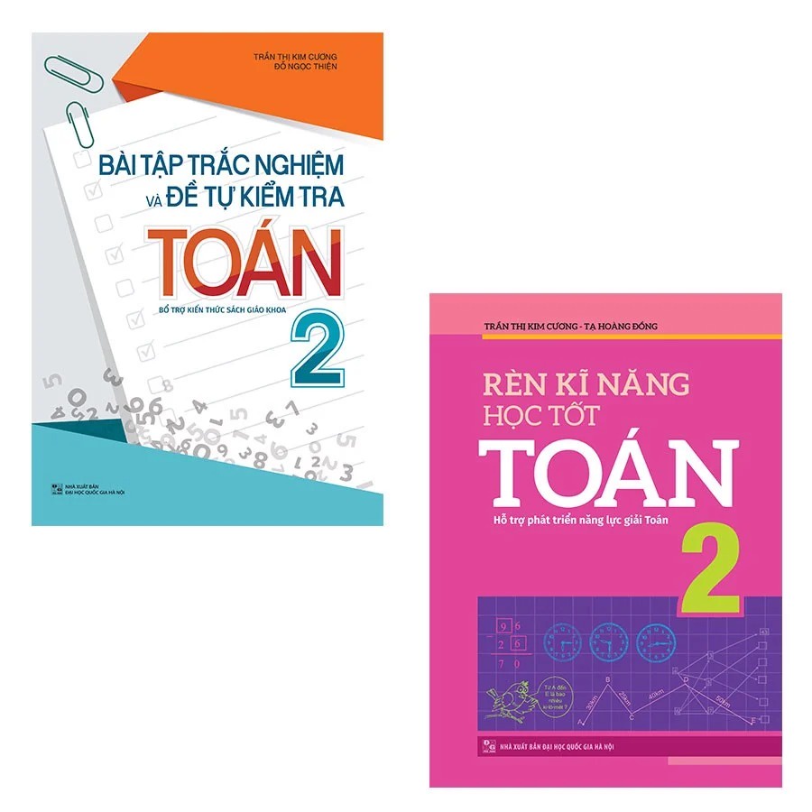 Sách - Combo 2 Cuốn Bài Tập Trắc Nghiệm Và Tự Kiểm Tra Toán 2 (TB) + Rèn Kĩ Năng Học Tốt Toán 2 (TB)
