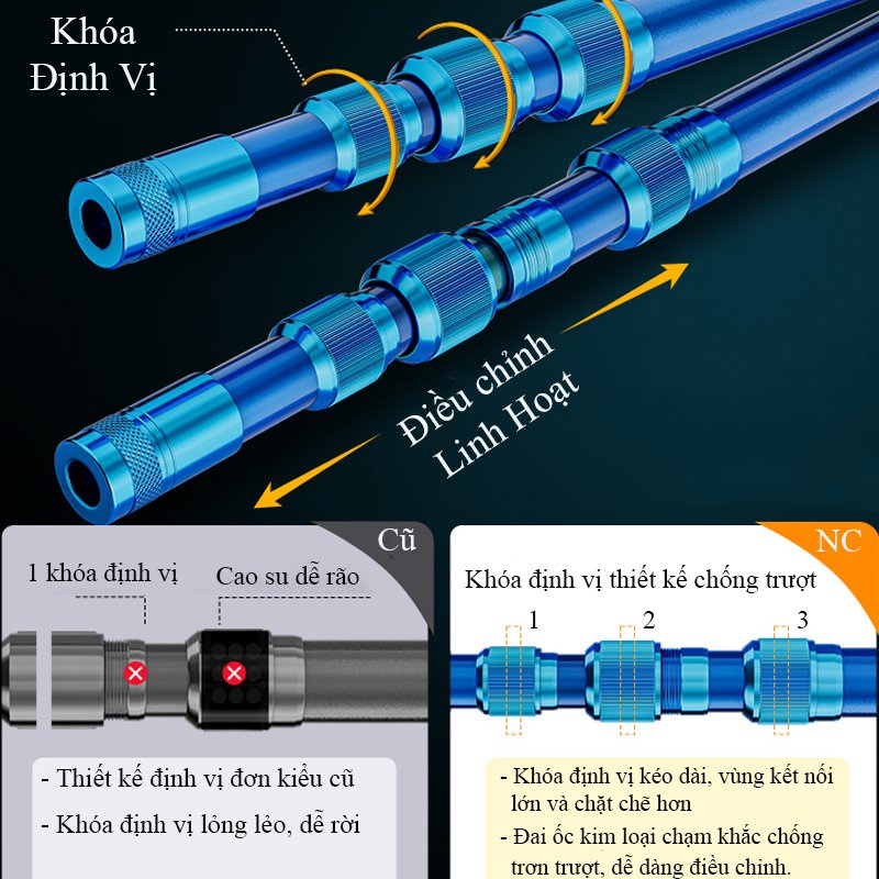 Gác Cần CacBon Chính Hãng Chagwei Siêu Bạo Lực- Chất Lượng Tuyệt Đối GC-157