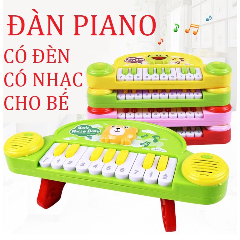 Đồ chơi đàn Piano mini cho bé có đèn và âm thanh kích thích não phát triển trí thông minh