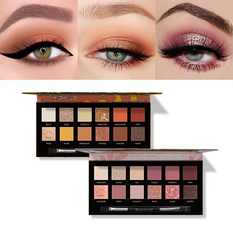 Bảng phấn mắt AIKIMUSE phối nhũ lấp lánh với 12 màu đáng yêu 150g | BigBuy360 - bigbuy360.vn