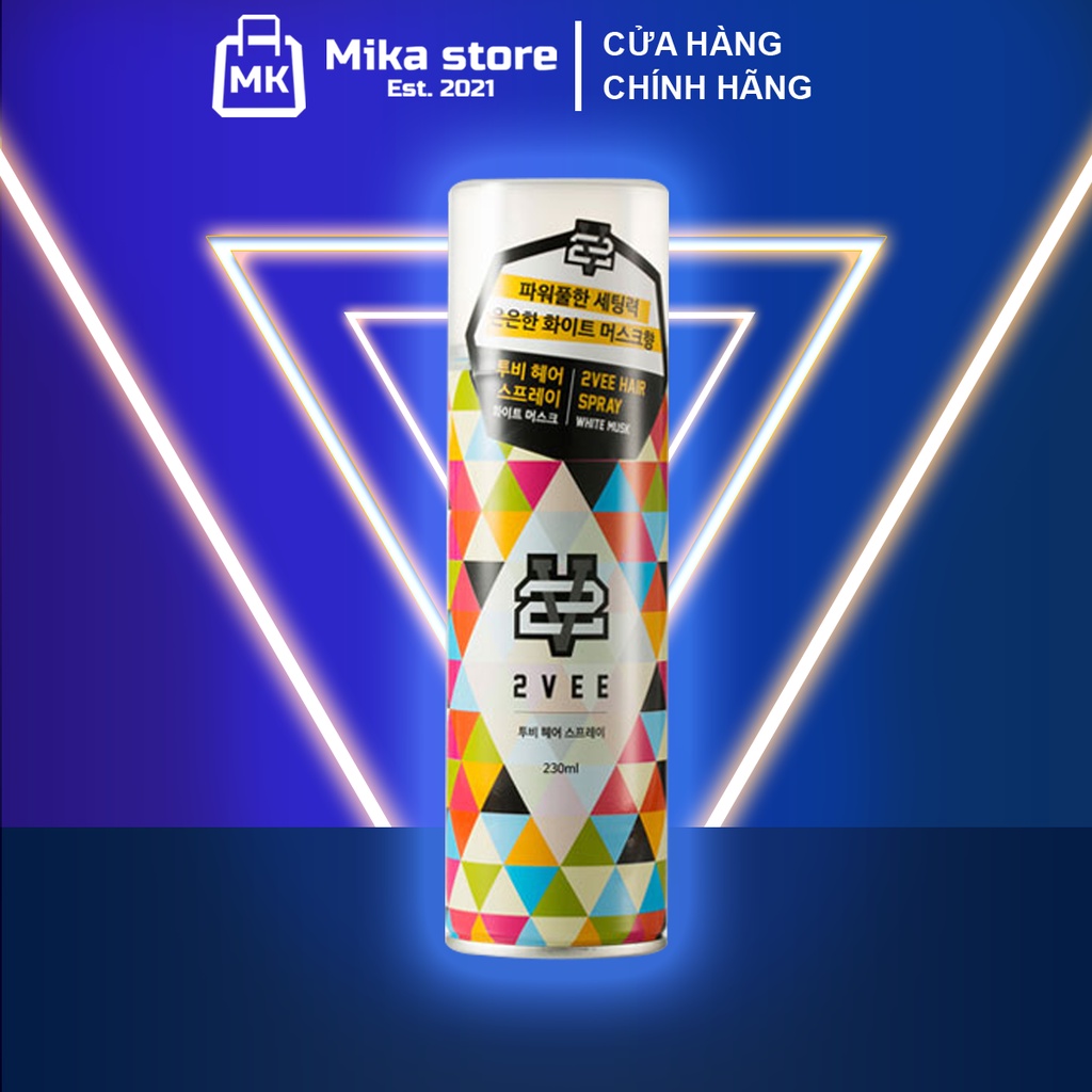 Gôm xịt tóc nam 2vee, keo xịt tóc nam giữ nếp nhập khẩu Hàn Quốc 230ml - Mika Store