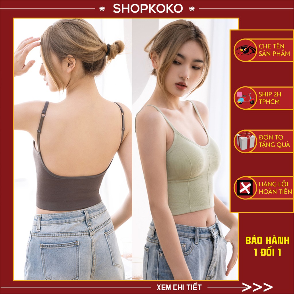 Áo bra gymFREESHIPyoga bra thể thao dáng crotop hot trend áo H818L