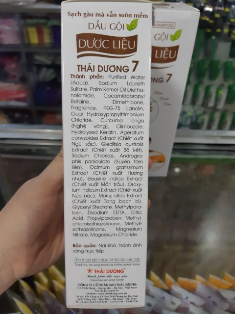 Dầu gội, Dầu Xả Thái Dương 7 chai 200ml