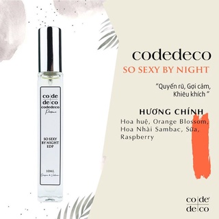[Nhiều mùi] Nước Hoa Nữ, Tinh dầu nước hoa Code Deco DẠNG XỊT 10ml