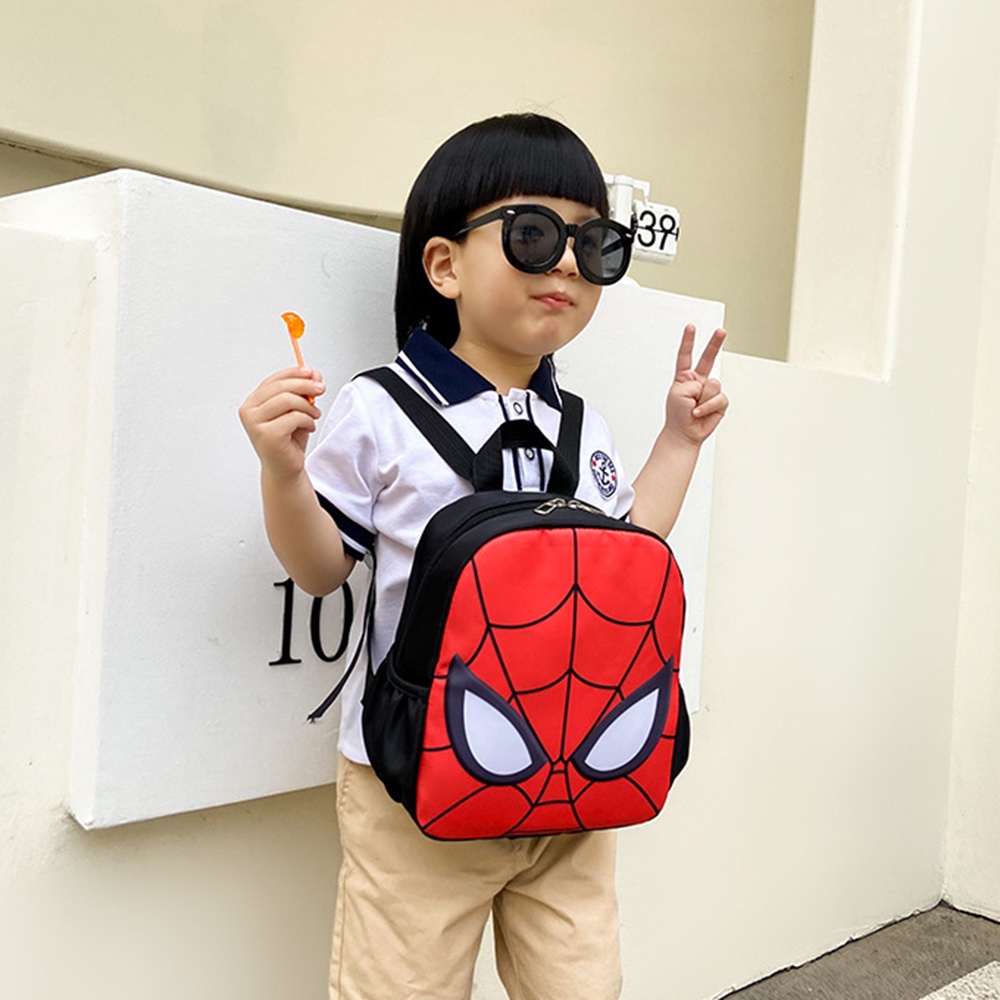 DISNEY Ba Lô Đi Học In Họa Tiết Marvel Người Nhện / Kỳ Lân Dễ Thương Cho Bé