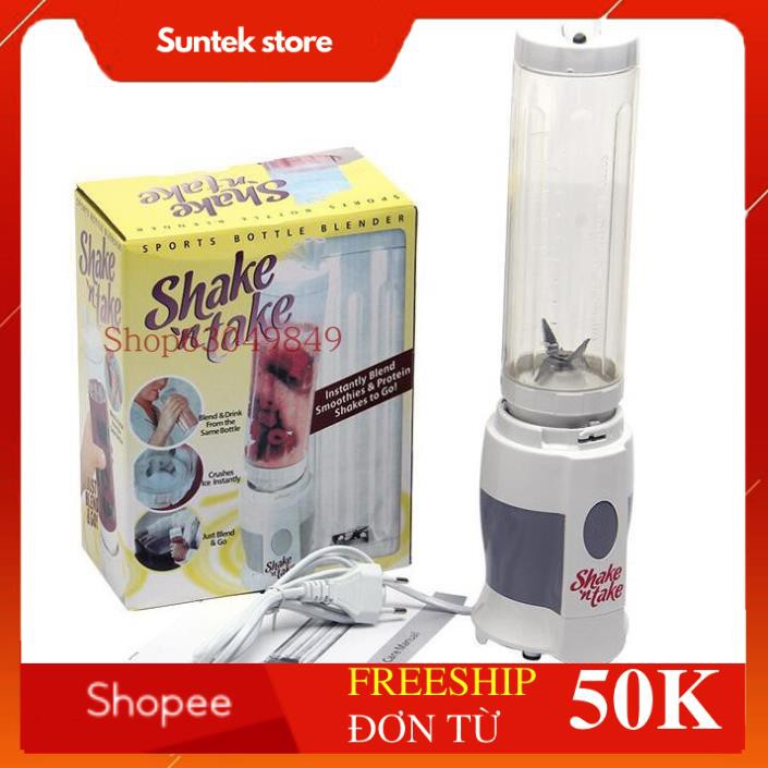 Máy xay sinh tố 2 cối shake and take siêu tiện lợi