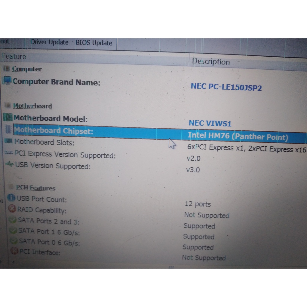 Main laptop NEC LE150,vỏ loa quạt bản lề webcam linh kiện NEC LE150