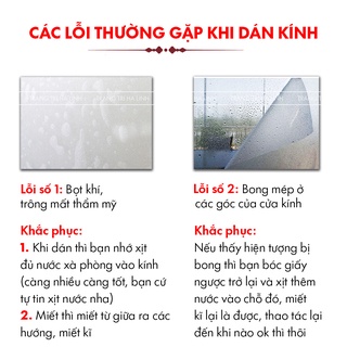 Decal dán kính mờ 3d loại dày chống nhìn trộm cao cấp dán cửa sổ phòng khách nhà tắm nhiều mẫu KD chọn lọc