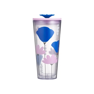 Bình Starbucks Cold Cup 20Oz Rising Florals With Straw