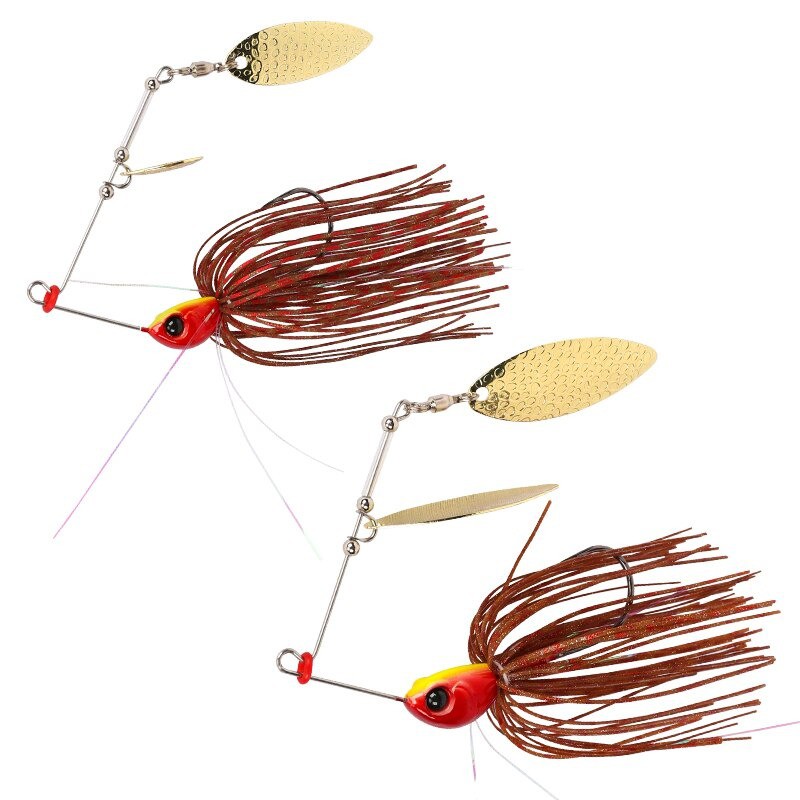 Mồi câu lure SPINNER BAIT 12g x 10cm, mồi giả câu cá lóc tráp chẽm rô phi hiệu quả nhất