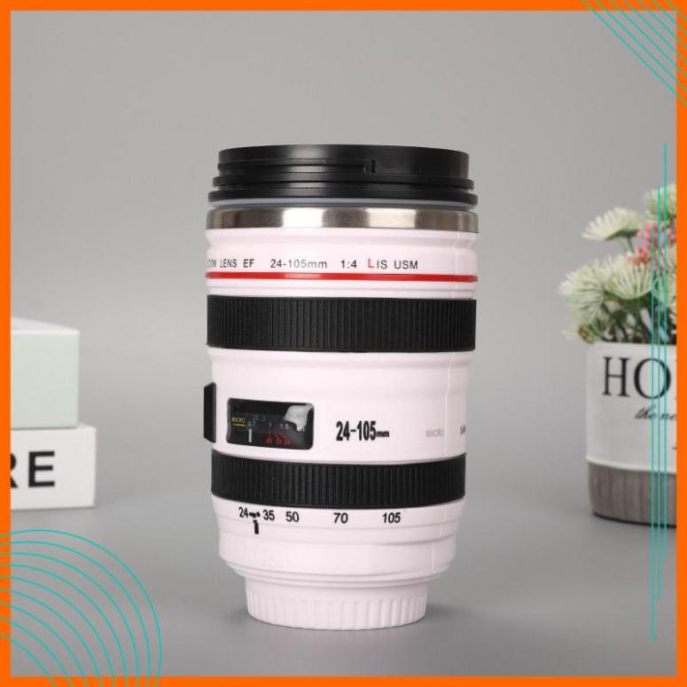 (Hàng Mới Về) Ly Giữ Nhiệt CaFe - Cốc Giữ Nhiệt CaFe Tự Động Khuấy Hình Ống Kính Lens Máy Ảnh