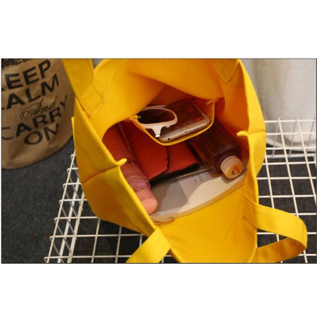 (SIÊU RẺ) TÚI VẢI TOTE BLACK WHITE SIZE TO ĐỰNG A4 TN77