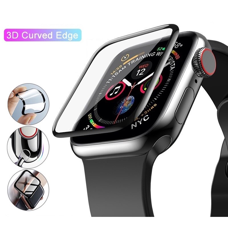 Miếng Dán Bảo Vệ Màn Hình Cong 3D Cho Apple Watch 49mm 45mm 41mm 44mm 40mm 42mm 38mm Series Ultra / 8 / 7 / SE / 6 / 5 / 4 / 3 / 2 / 1