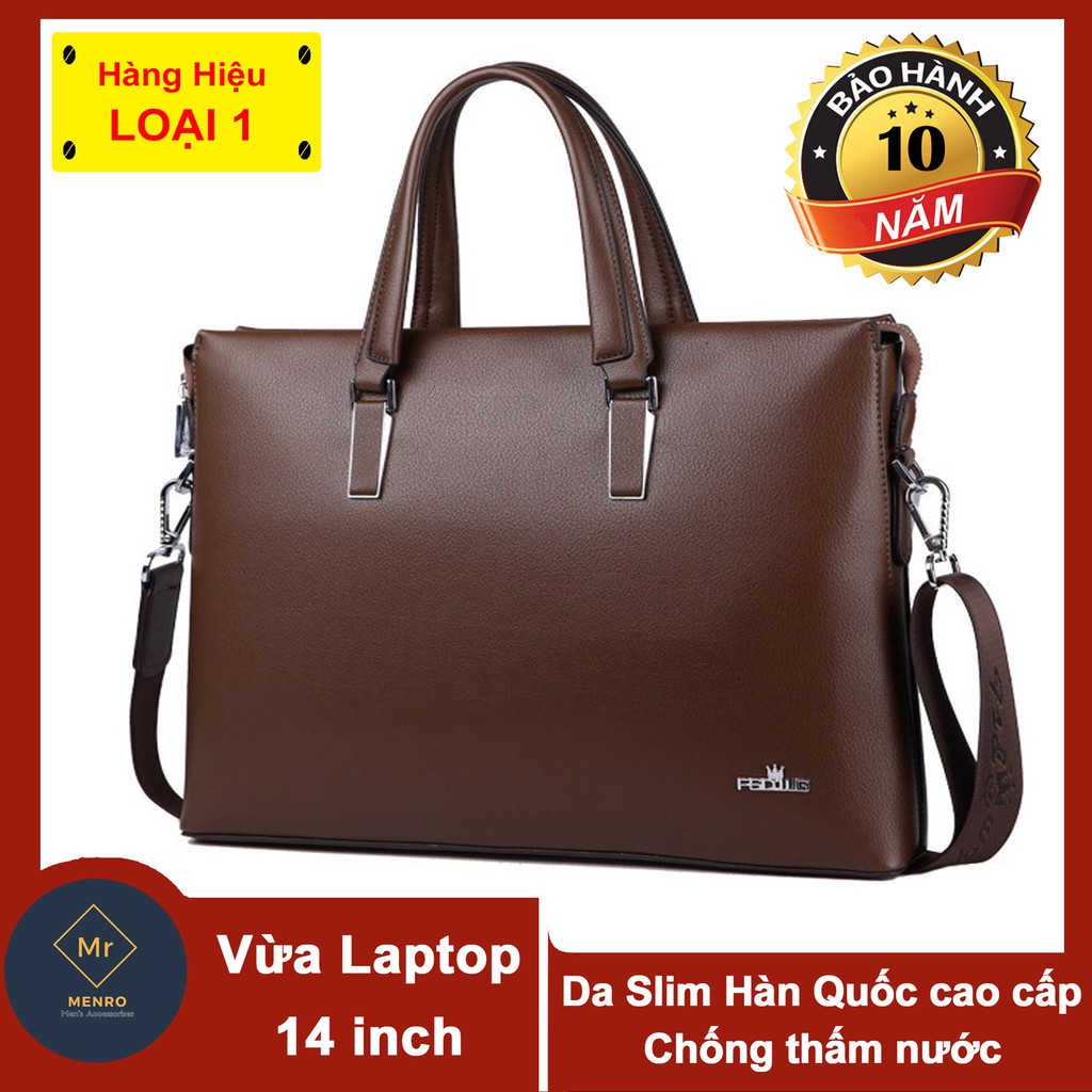 Túi xách nam hàng hiệu CDN29 Da cao cấp Chống trầy Chống xước Đựng laptop 14 inch