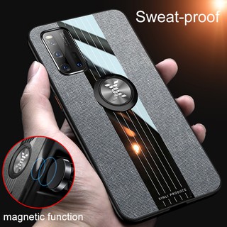 Ốp Lưng Vải Có Giá Đỡ Dạng Nhẫn Đeo Tay Cho Vivo Iqoo 5 Pro Neo 3 Z1X Z1
