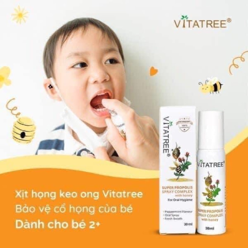 Xịt Họng Keo Ong VITATREE #ÚC