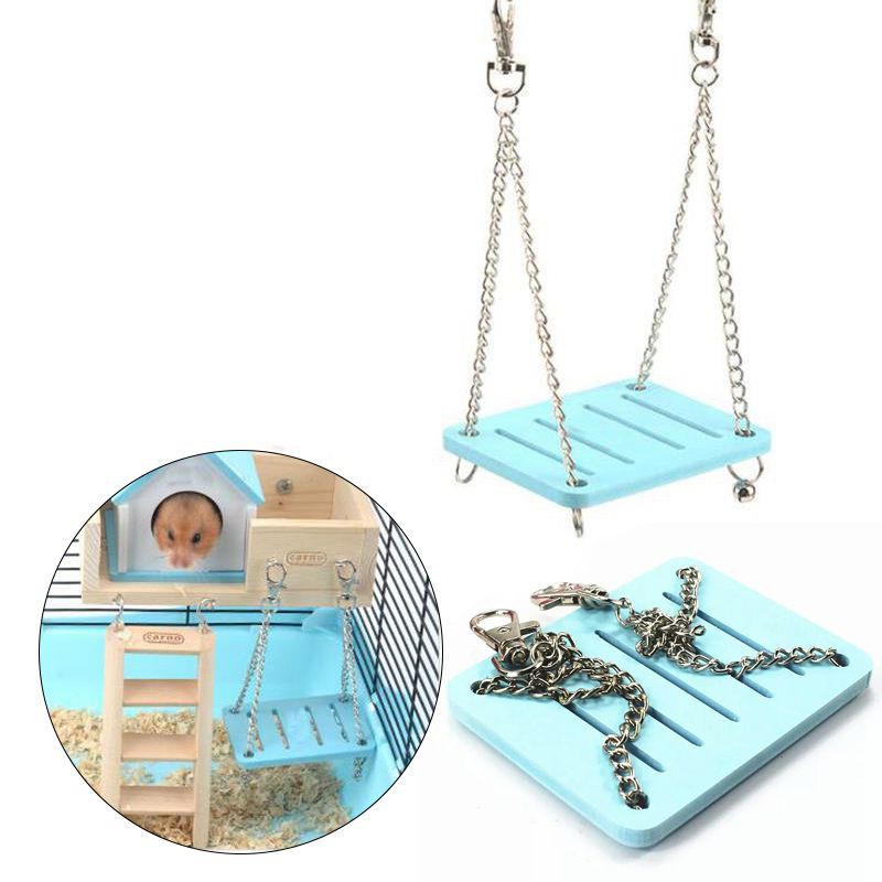 Xích đu gỗ đồ chơi dành cho chuột hamster