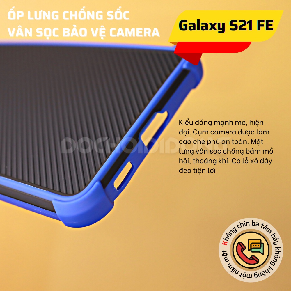 Ốp lưng Samsung S21 FE  vân sọc bảo vệ camera