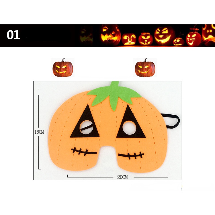 Mặt Nạ Hóa Trang Halloween Hình Bí Ngô Hoạt Hình Cho Người Lớn Và Trẻ Em