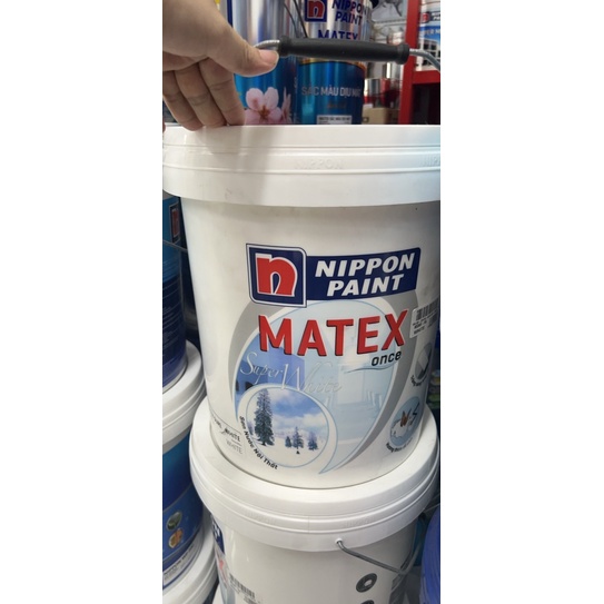Nippon VATEX trắng 18lit -26kg( giá rẻ giao siêu tốc luôn )Hàng chính hãng cty nhật bản