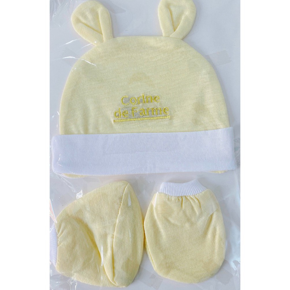 [CHÍNH HÃNG] [Gift] Hàng Tặng Không Bán Corine De Farm Bộ Nón Và Bao Tay Dành CHo Trẻ Sơ SInh