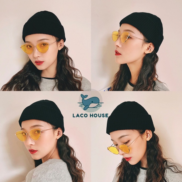 Mũ len beanie dáng ngắn phong cách streetwear unisex J17