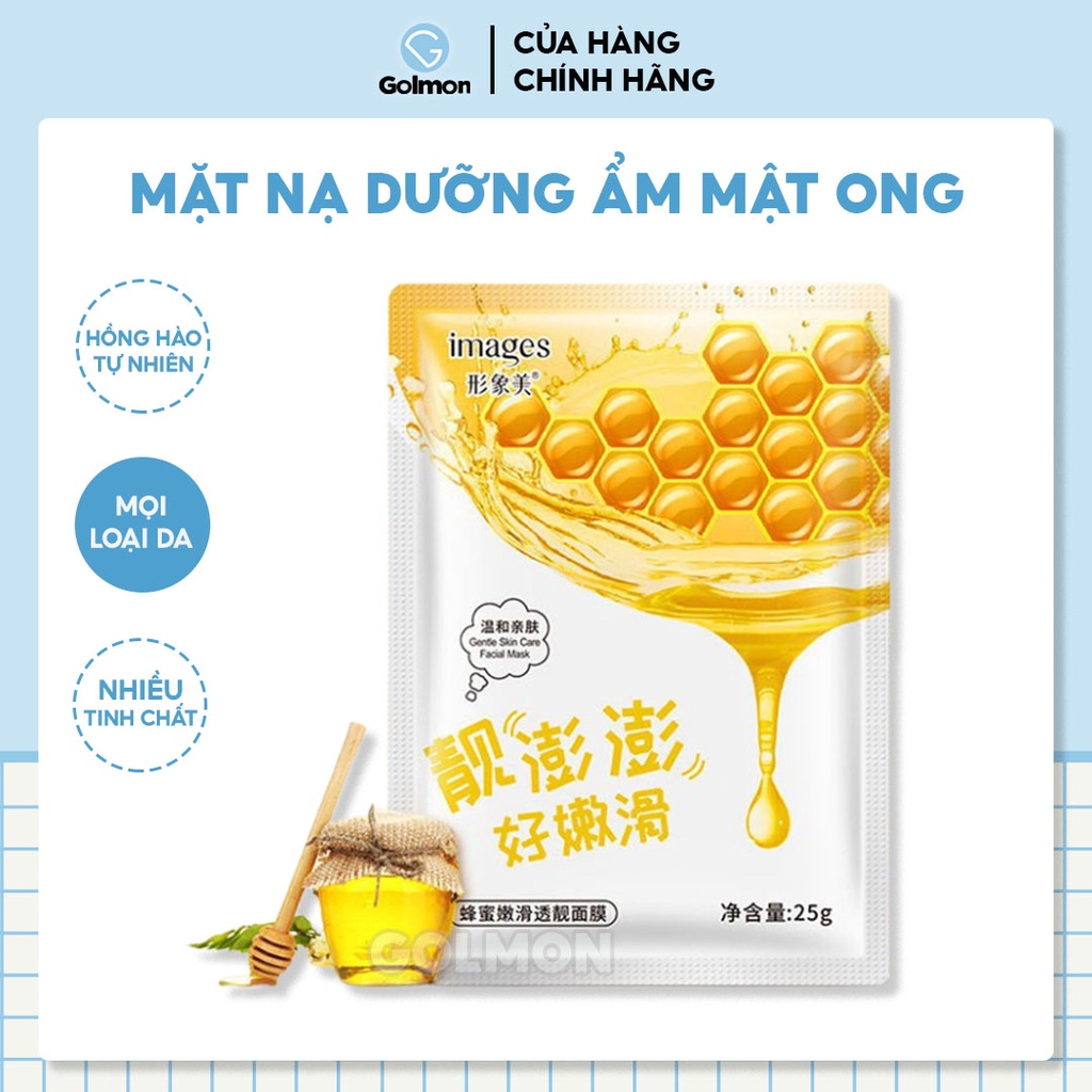 Mặt nạ giấy dưỡng ẩm chống lão hóa Images chiết xuất mật ong mặt nạ mask nội địa Trung GM-MNG-MO