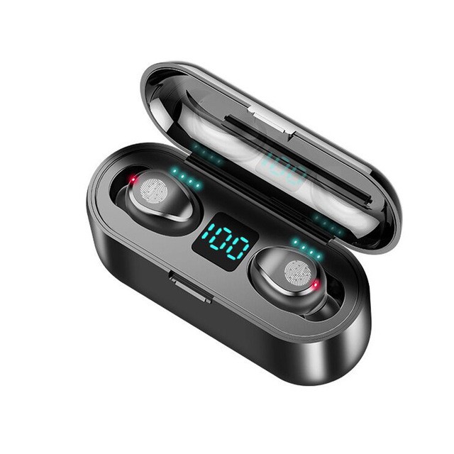 (Bản Quốc tế) Tai nghe Bluetooth TWS F9 không dây nút cảm ứng kháng nước thể theo stereo mã F9 JM88