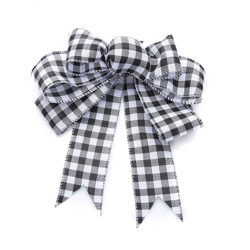 Bộ 4 Nơ Sọc Đen Trắng Dùng Trang Trí Tiệc DIY